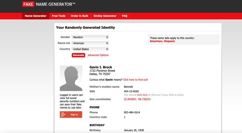 United State Fake Tax Id Generator